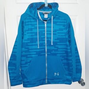 - Under Armour Jacket Men's Loose Fit Full Zip Hooded Hoodie Blue